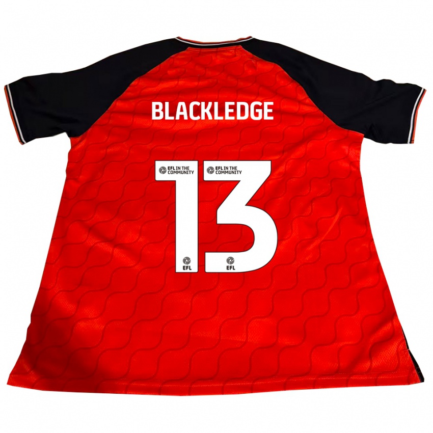 גברים Henry Blackledge #13 כתום שחור לבן ג'רזי ביתית 2025/26 חולצה קצרה