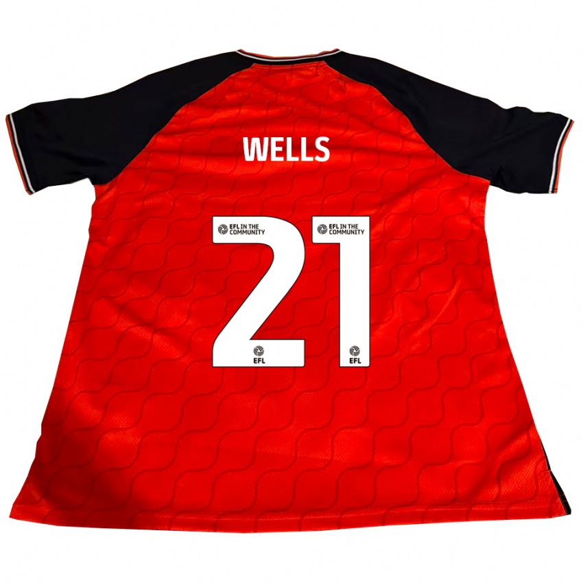 גברים נהקי וולס #21 כתום שחור לבן ג'רזי ביתית 2025/26 חולצה קצרה