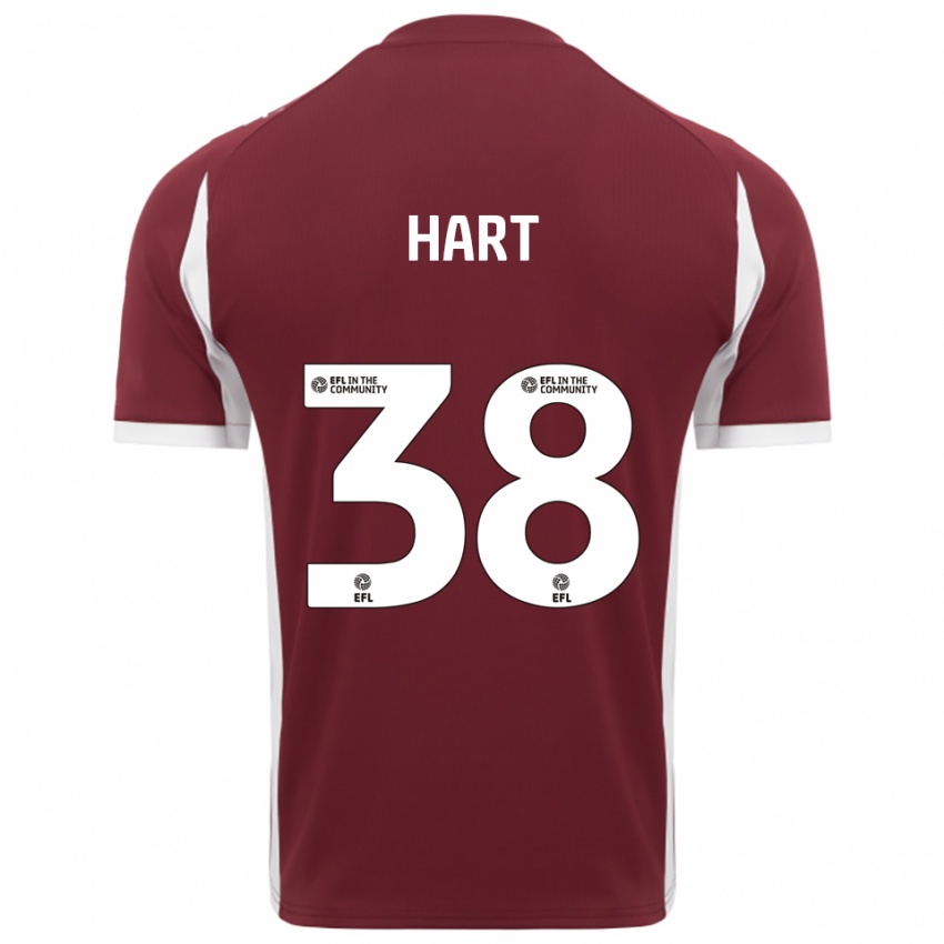 גברים ג׳מארי הארט #38 בורדו לבן ג'רזי ביתית 2025/26 חולצה קצרה