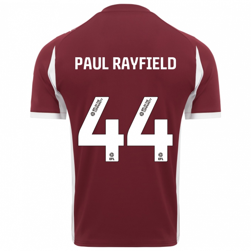 גברים Josh Paul Rayfield #44 בורדו לבן ג'רזי ביתית 2025/26 חולצה קצרה