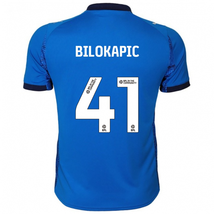 גברים ניקולס בילוקפיץ' #41 כחול לבן ג'רזי ביתית 2025/26 חולצה קצרה