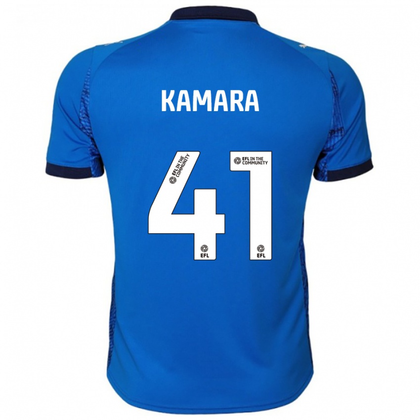 גברים David Kamara #41 כחול לבן ג'רזי ביתית 2025/26 חולצה קצרה