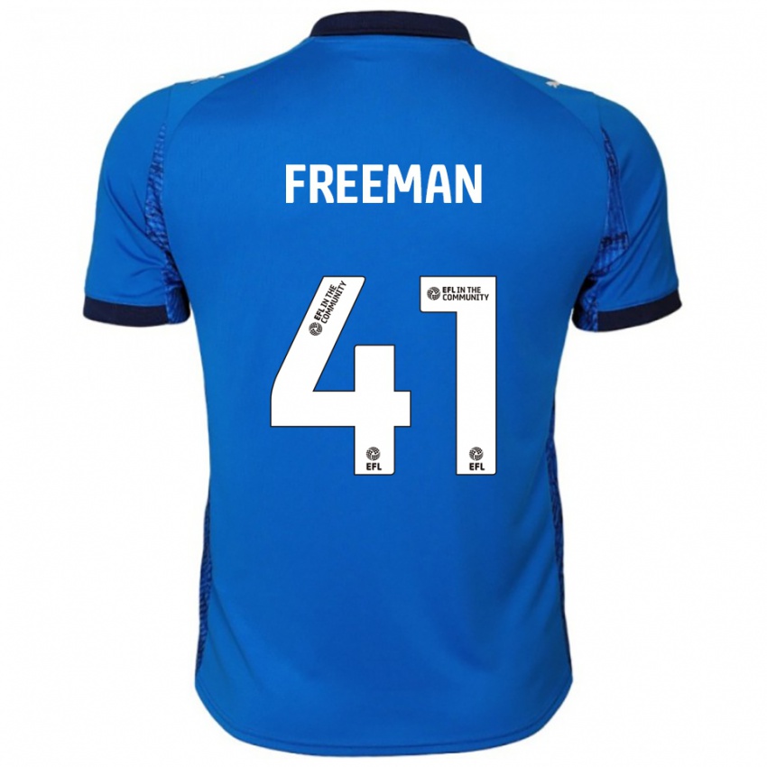 גברים Noah Freeman #41 כחול לבן ג'רזי ביתית 2025/26 חולצה קצרה