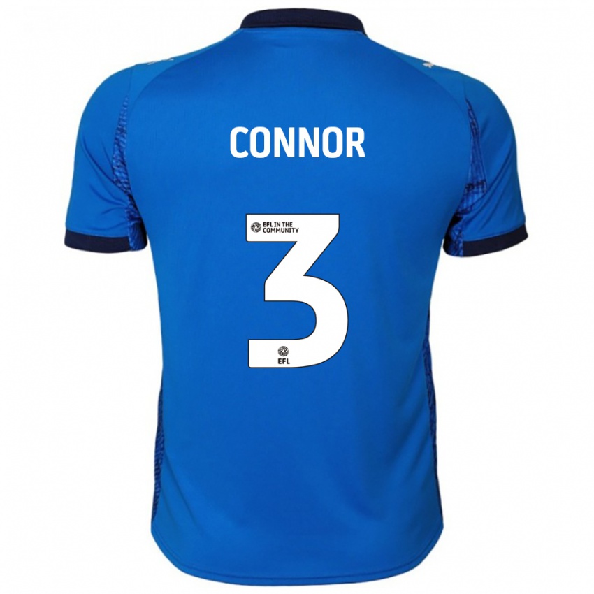 גברים Niamh Connor #3 כחול לבן ג'רזי ביתית 2025/26 חולצה קצרה