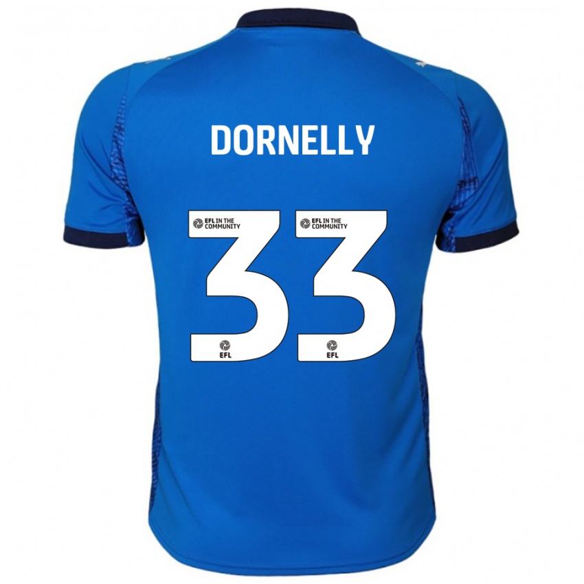 גברים ג׳יימס דורנלי #33 כחול לבן ג'רזי ביתית 2025/26 חולצה קצרה