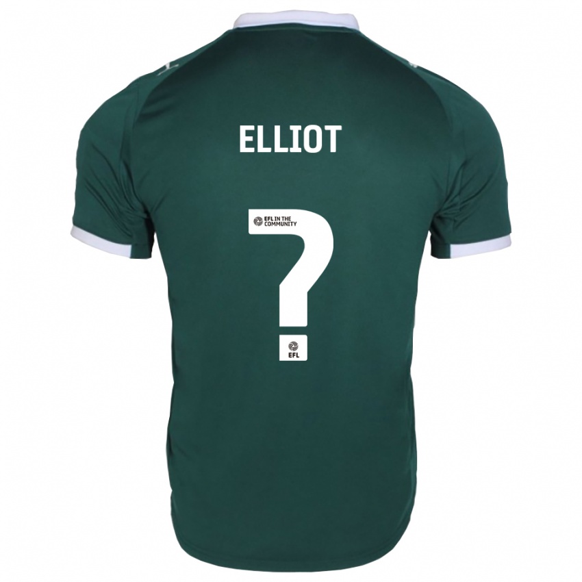גברים אמילי אליוט #0 ירוק לבן ג'רזי ביתית 2025/26 חולצה קצרה