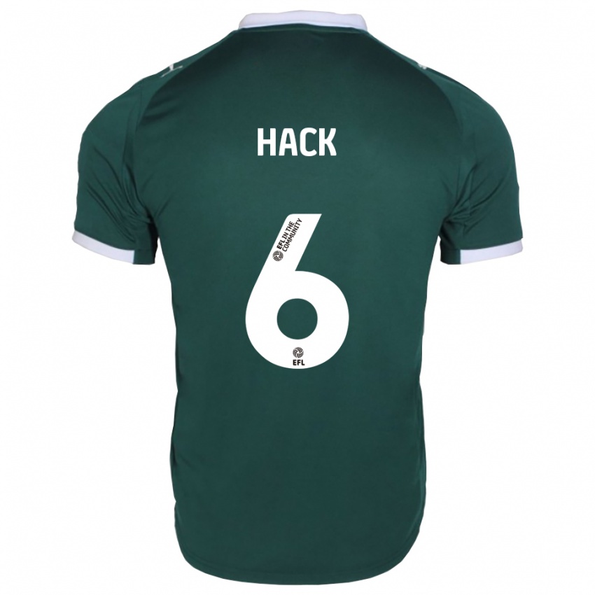 גברים לוסי האק #6 ירוק לבן ג'רזי ביתית 2025/26 חולצה קצרה