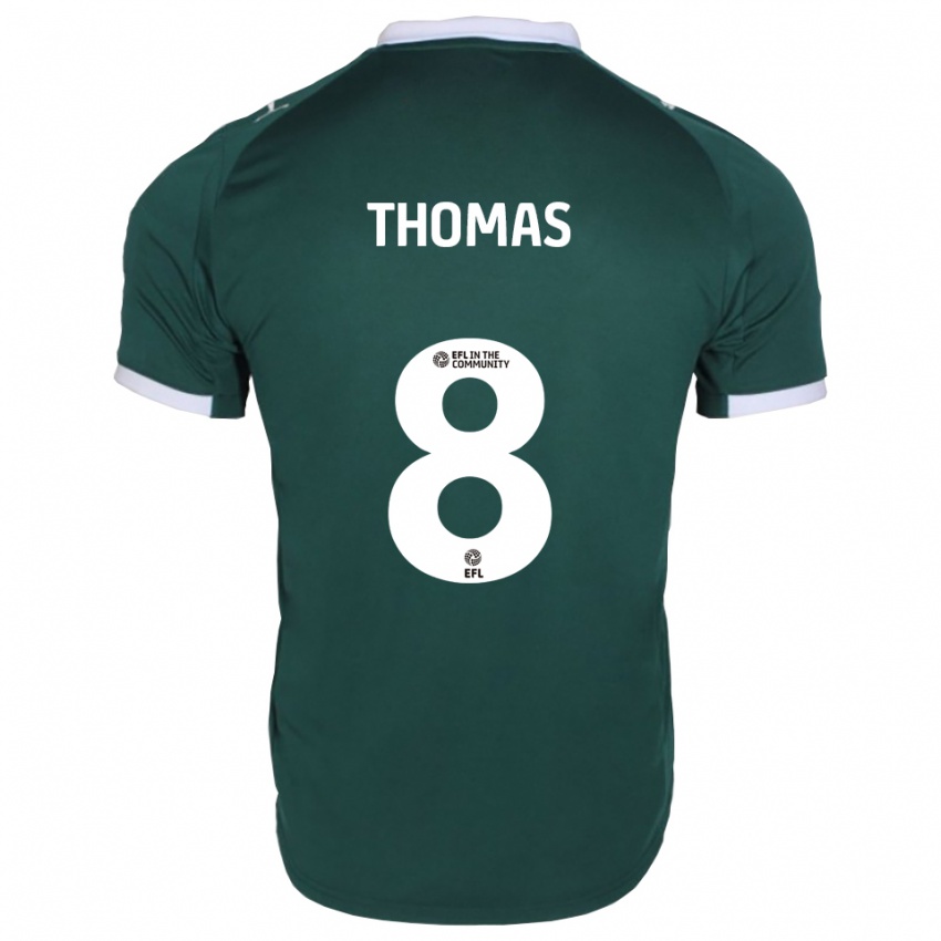 גברים Lewis Thomas #8 ירוק לבן ג'רזי ביתית 2025/26 חולצה קצרה