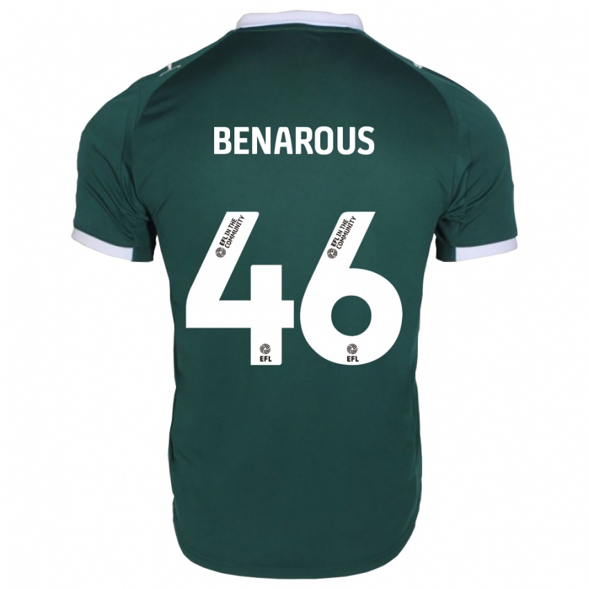 גברים איימאן בנרוס #46 ירוק לבן ג'רזי ביתית 2025/26 חולצה קצרה