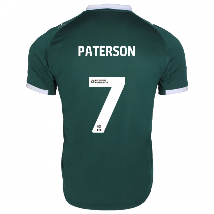 גברים ג'יימי פטרסון #7 ירוק לבן ג'רזי ביתית 2025/26 חולצה קצרה