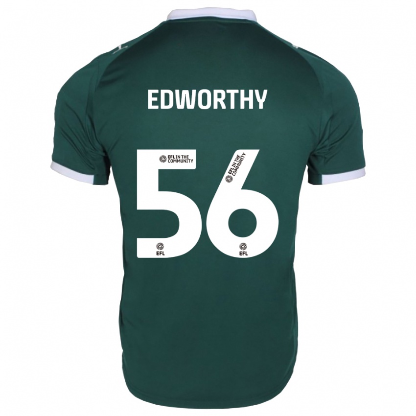 גברים קירן אדוורת׳י #56 ירוק לבן ג'רזי ביתית 2025/26 חולצה קצרה