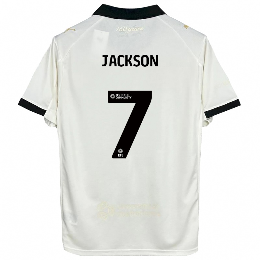 גברים Lily Jackson #7 לבן פנינה שחור ג'רזי ביתית 2025/26 חולצה קצרה