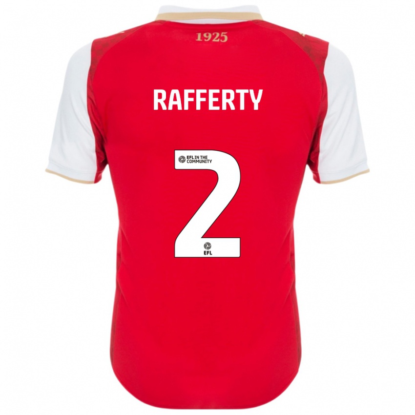 גברים ג'ו רפרטי #2 אדום לבן ג'רזי ביתית 2025/26 חולצה קצרה