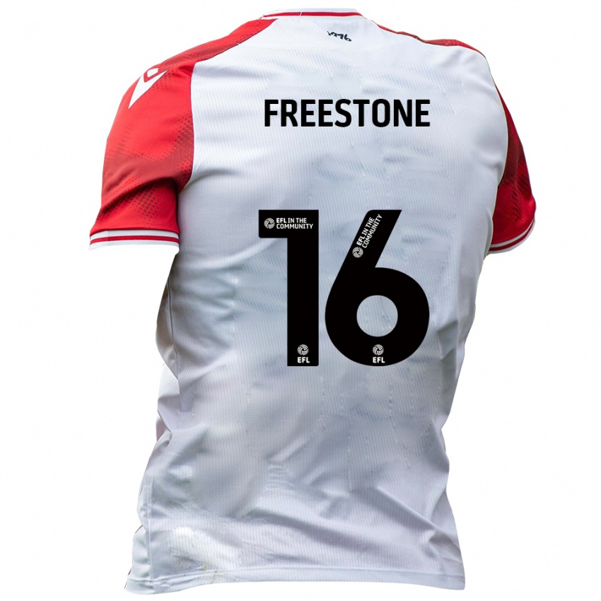 גברים לואיס פריסטון #16 לבן אדום ג'רזי ביתית 2025/26 חולצה קצרה