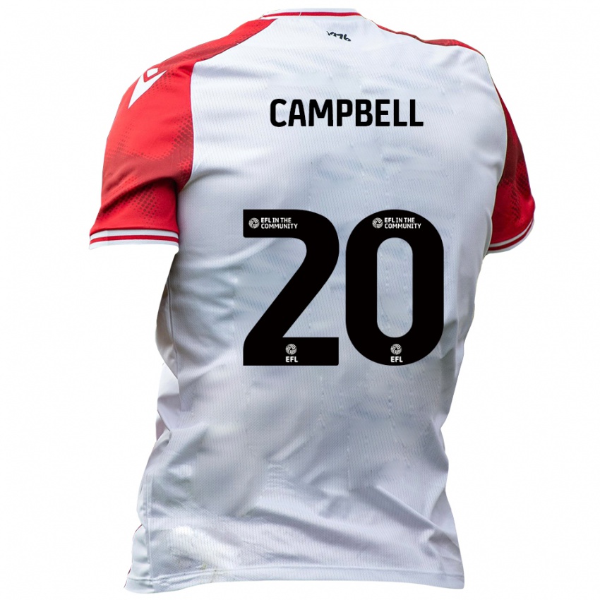 גברים Chem Campbell #20 לבן אדום ג'רזי ביתית 2025/26 חולצה קצרה