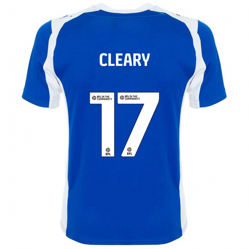 גברים Ellie Cleary #17 כחול לבן ג'רזי ביתית 2025/26 חולצה קצרה