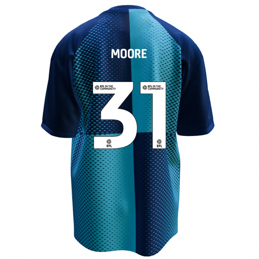 גברים Stuart Moore #31 כחול תכלת ג'רזי ביתית 2025/26 חולצה קצרה