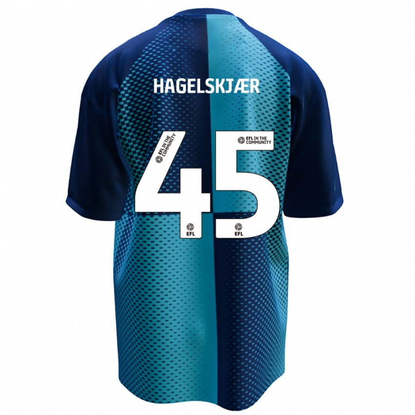 גברים אנדרס הלסקר #45 כחול תכלת ג'רזי ביתית 2025/26 חולצה קצרה