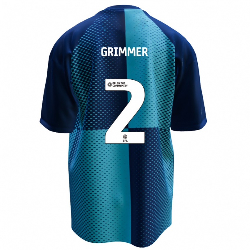 גברים ג'ק גרימר #2 כחול תכלת ג'רזי ביתית 2025/26 חולצה קצרה