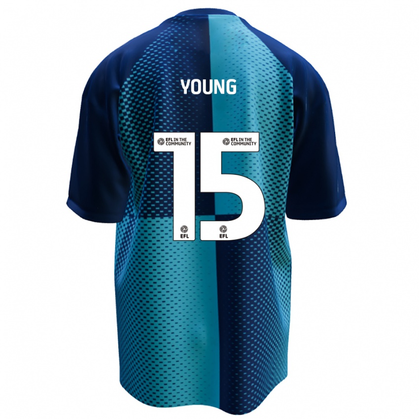 גברים Jack Young #15 כחול תכלת ג'רזי ביתית 2025/26 חולצה קצרה