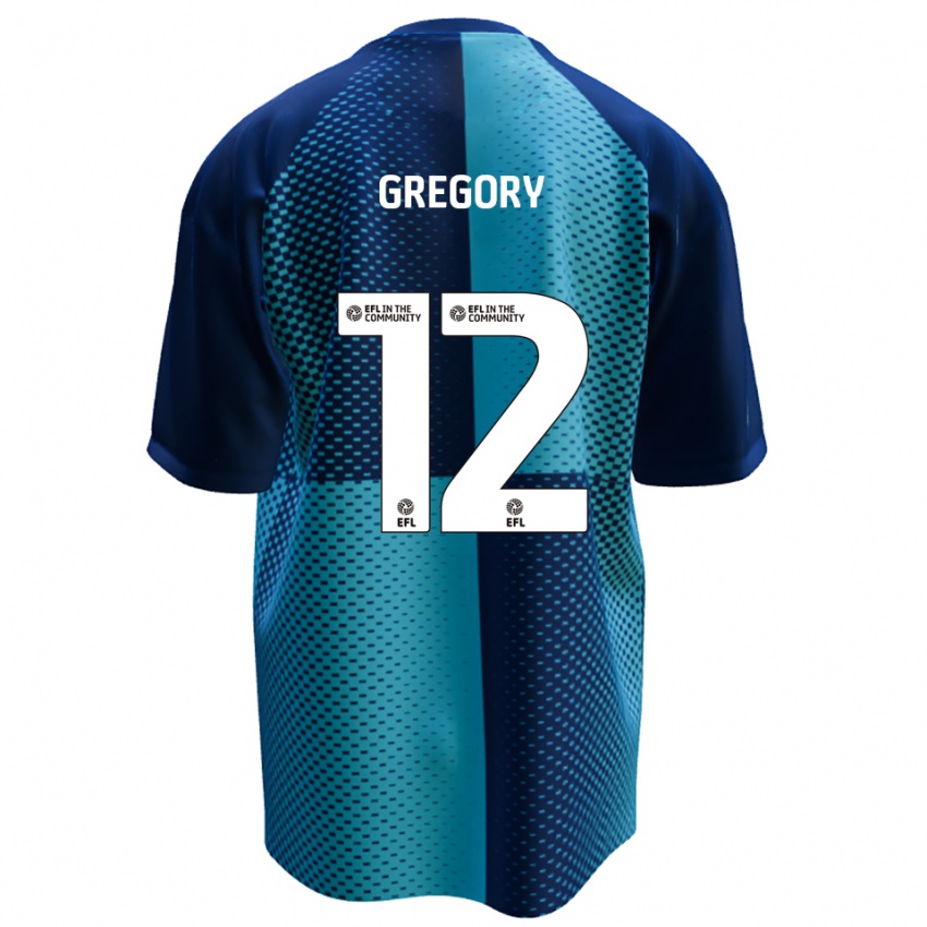 גברים Arthur Gregory #12 כחול תכלת ג'רזי ביתית 2025/26 חולצה קצרה