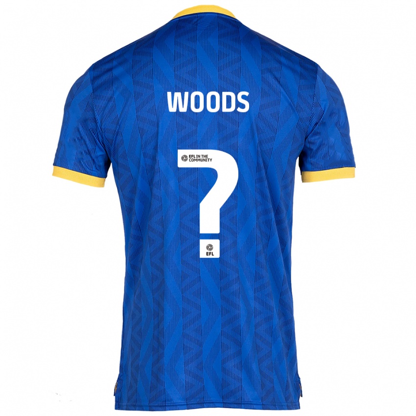 גברים Finley Woods #0 כחול נייבי צהוב ג'רזי ביתית 2025/26 חולצה קצרה