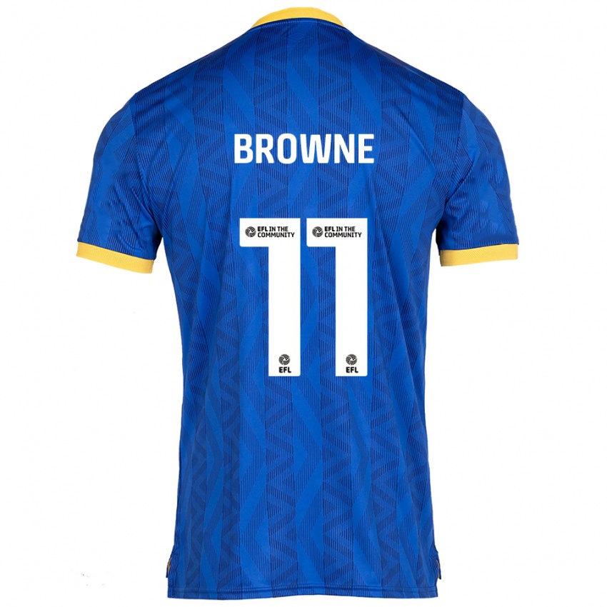גברים Marcus Browne #11 כחול נייבי צהוב ג'רזי ביתית 2025/26 חולצה קצרה