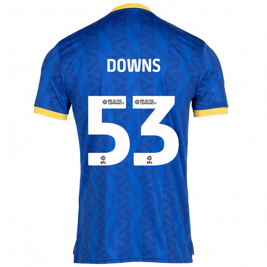 גברים Oliver Downs #53 כחול נייבי צהוב ג'רזי ביתית 2025/26 חולצה קצרה