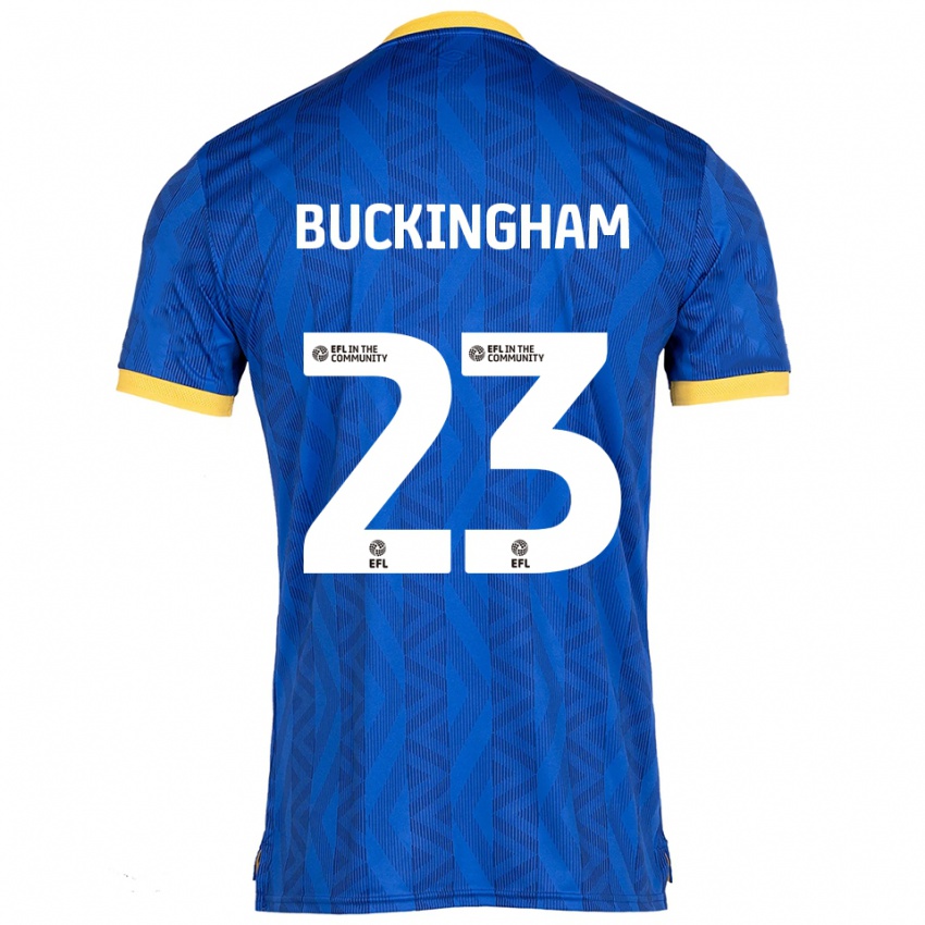 גברים קיילי בקינגהאם #23 כחול נייבי צהוב ג'רזי ביתית 2025/26 חולצה קצרה