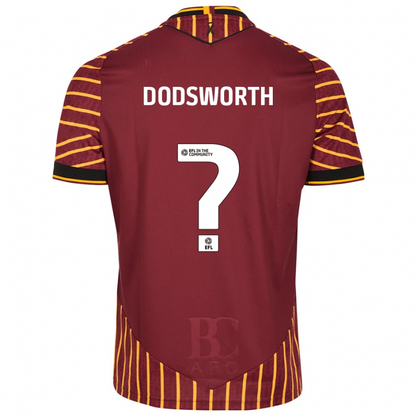 גברים Holly Dodsworth #0 כתום בורדו ג'רזי ביתית 2025/26 חולצה קצרה