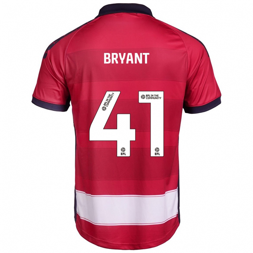 גברים Jacob Bryant #41 אדום לבן ג'רזי ביתית 2025/26 חולצה קצרה