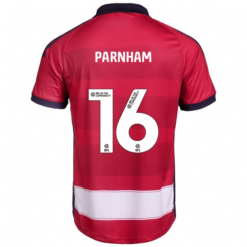 גברים Arianne Parnham #16 אדום לבן ג'רזי ביתית 2025/26 חולצה קצרה