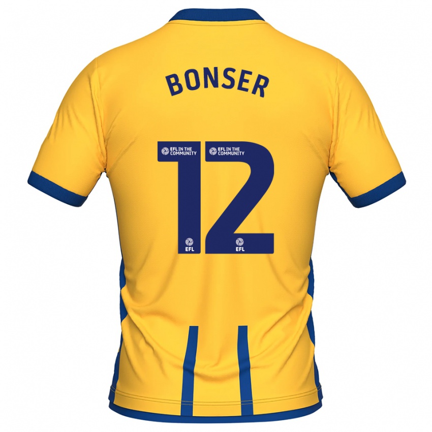 גברים Louis Bonser #12 צהוב כחול ג'רזי ביתית 2025/26 חולצה קצרה
