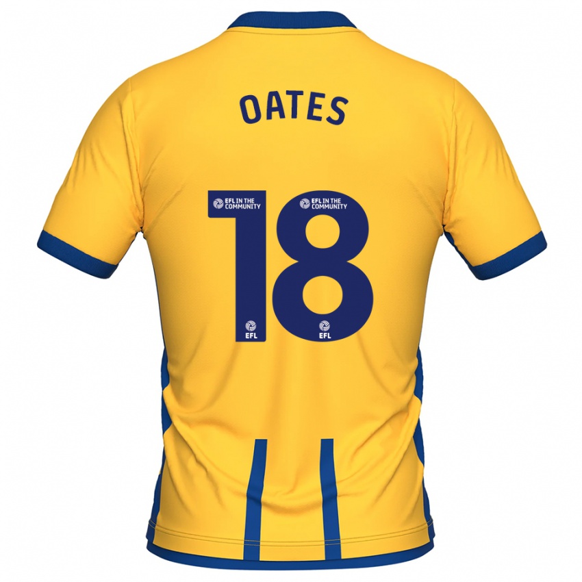 גברים ריס אוטס #18 צהוב כחול ג'רזי ביתית 2025/26 חולצה קצרה
