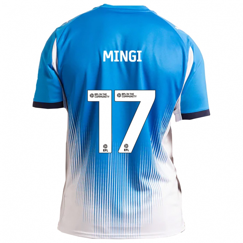 גברים ג'יי מינגי #17 כחול לבן ג'רזי ביתית 2025/26 חולצה קצרה