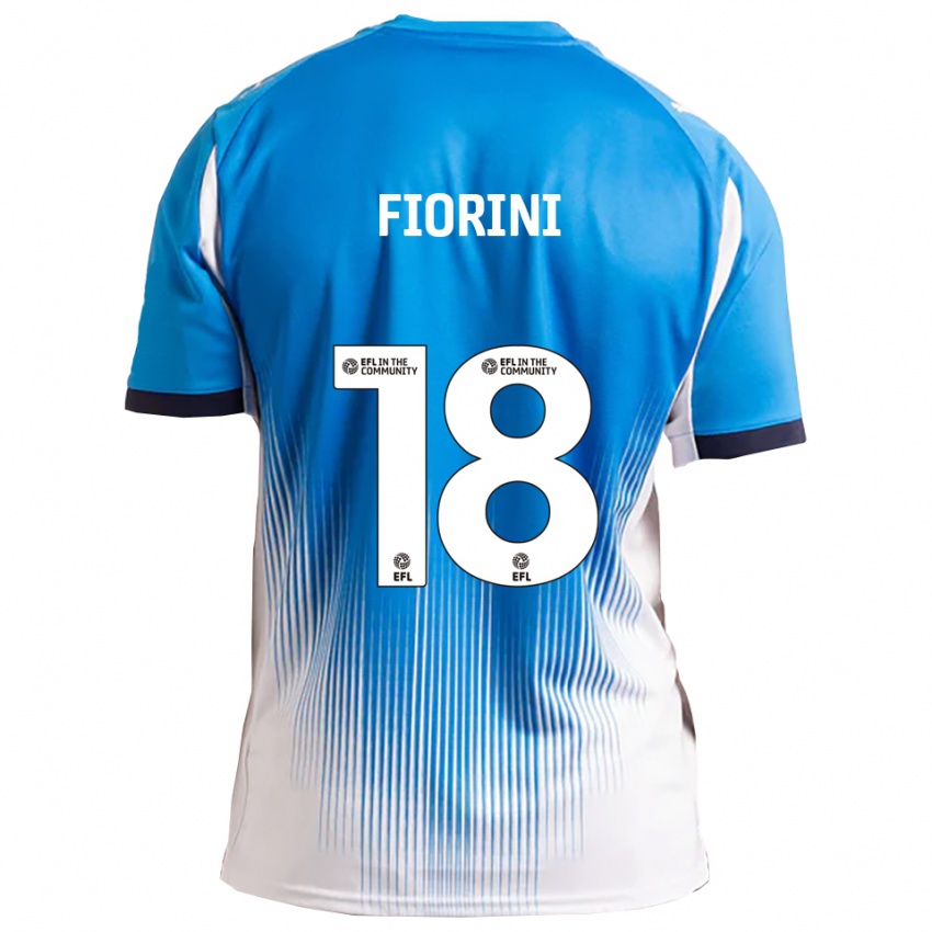 גברים לואיס פיוריני #18 כחול לבן ג'רזי ביתית 2025/26 חולצה קצרה
