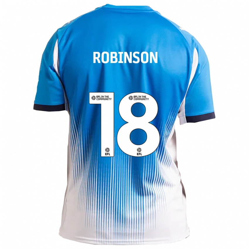 גברים Josh Robinson #18 כחול לבן ג'רזי ביתית 2025/26 חולצה קצרה