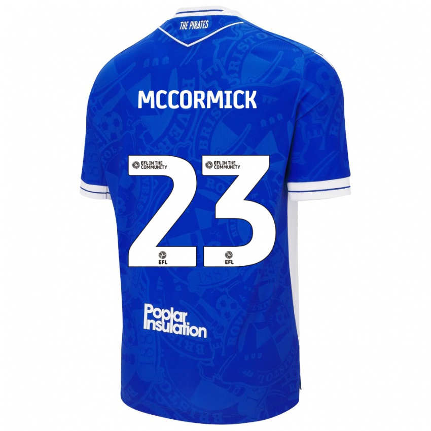 גברים לוק מקורמיק #23 כחול לבן ג'רזי ביתית 2025/26 חולצה קצרה