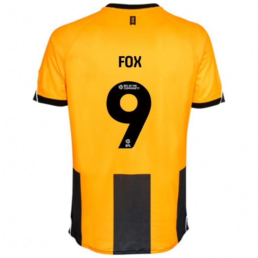 גברים Ruth Fox #9 כתום שחור ג'רזי ביתית 2025/26 חולצה קצרה