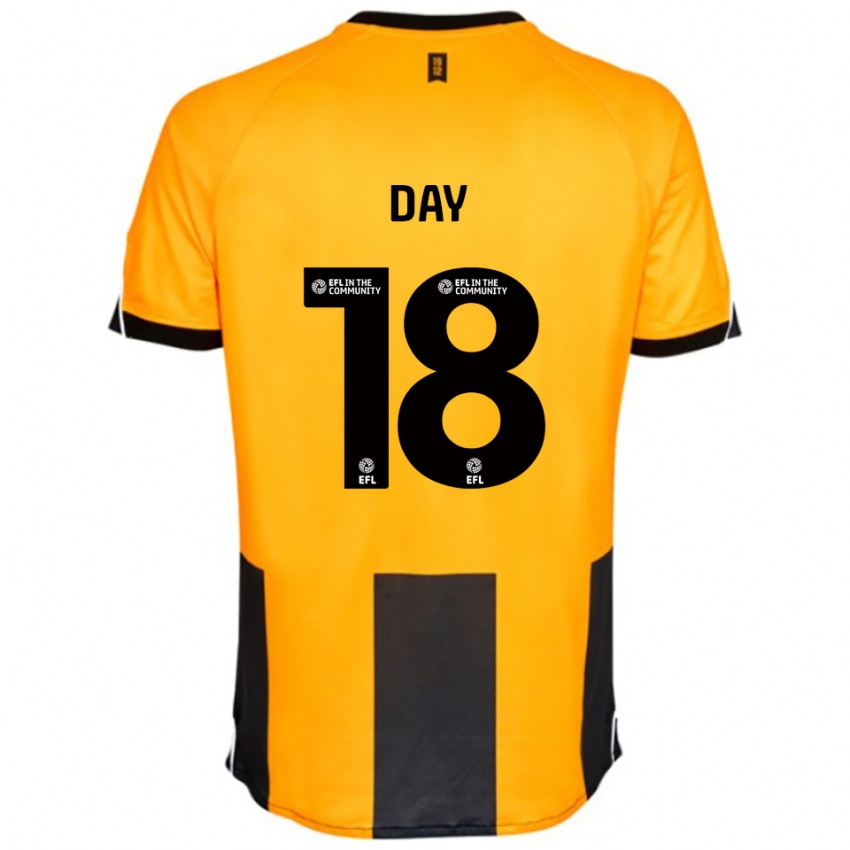 גברים Niamh Day #18 כתום שחור ג'רזי ביתית 2025/26 חולצה קצרה