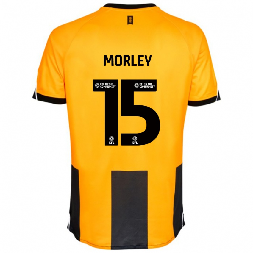 גברים Jess Morley #15 כתום שחור ג'רזי ביתית 2025/26 חולצה קצרה