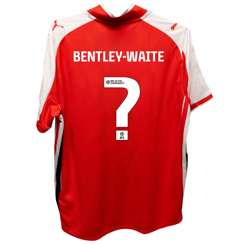 גברים תומס בנטלי-וייט #0 אדום לבן ג'רזי ביתית 2025/26 חולצה קצרה