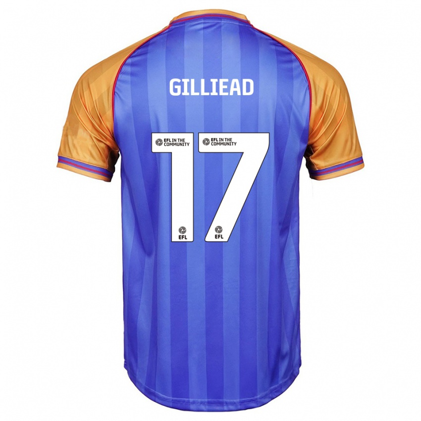 גברים Alex Gilliead #17 כחול כתום ג'רזי ביתית 2025/26 חולצה קצרה