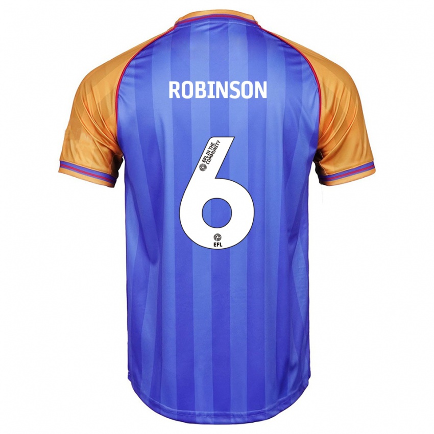 גברים Alicia Robinson #6 כחול כתום ג'רזי ביתית 2025/26 חולצה קצרה