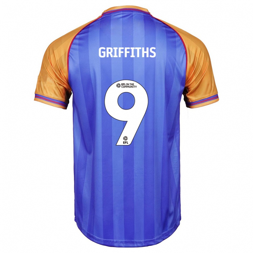 גברים Zoe Griffiths #9 כחול כתום ג'רזי ביתית 2025/26 חולצה קצרה