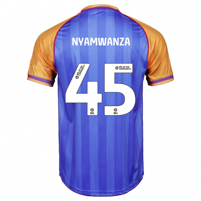 גברים Simba Nyamwanza #45 כחול כתום ג'רזי ביתית 2025/26 חולצה קצרה