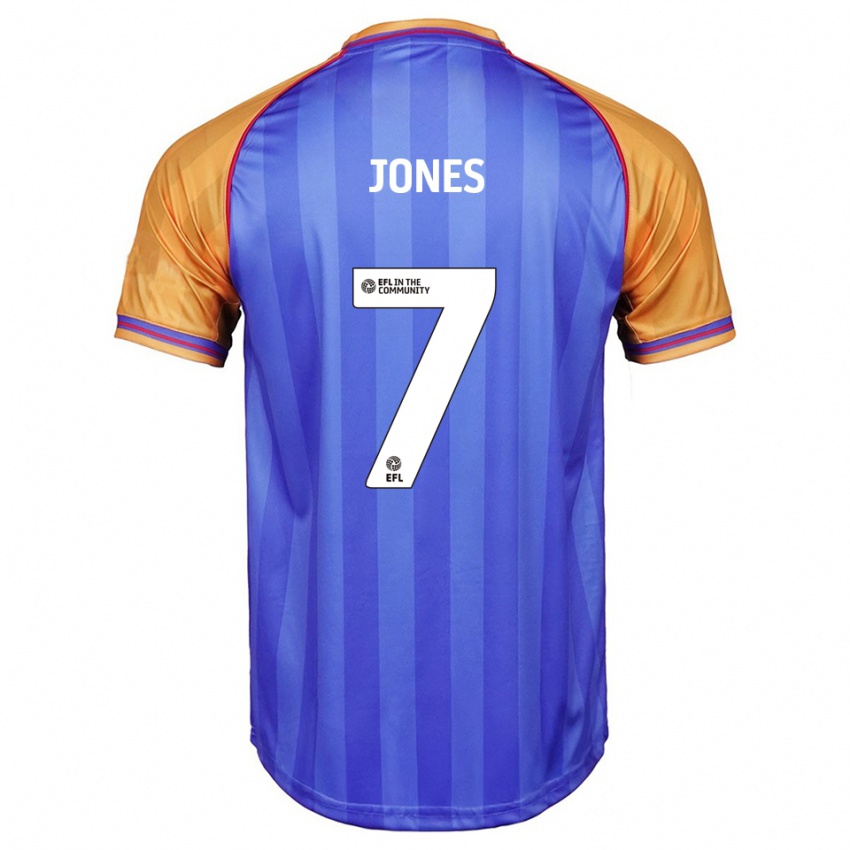 גברים Maddie Jones #7 כחול כתום ג'רזי ביתית 2025/26 חולצה קצרה