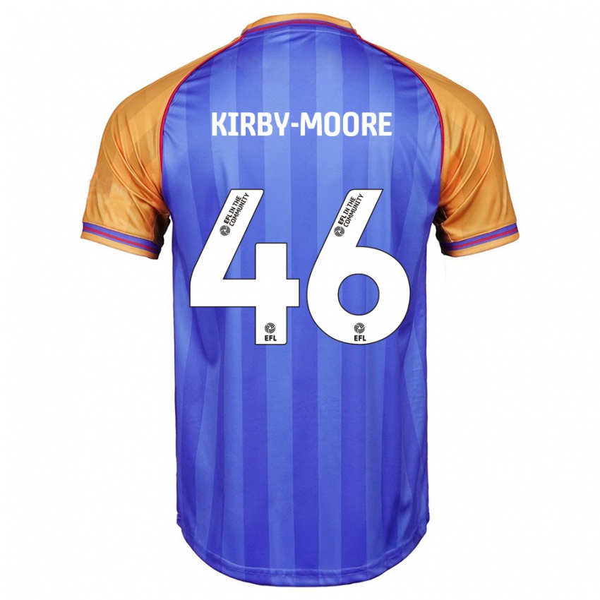 גברים הארווי קירבי-מור #46 כחול כתום ג'רזי ביתית 2025/26 חולצה קצרה