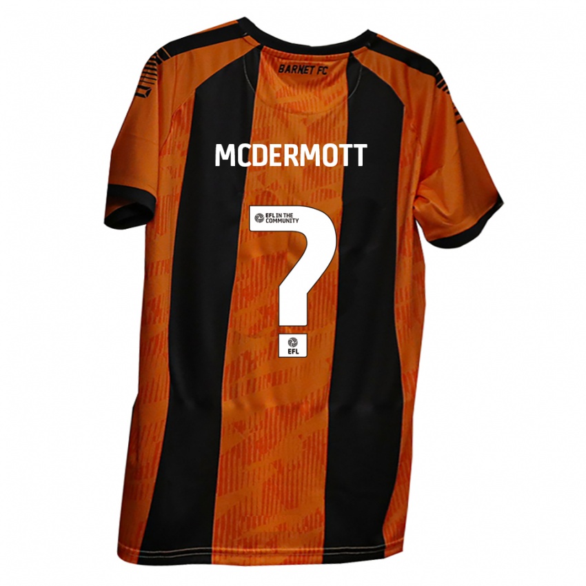 גברים Sarah Mcdermott #0 כתום שחור ג'רזי ביתית 2025/26 חולצה קצרה