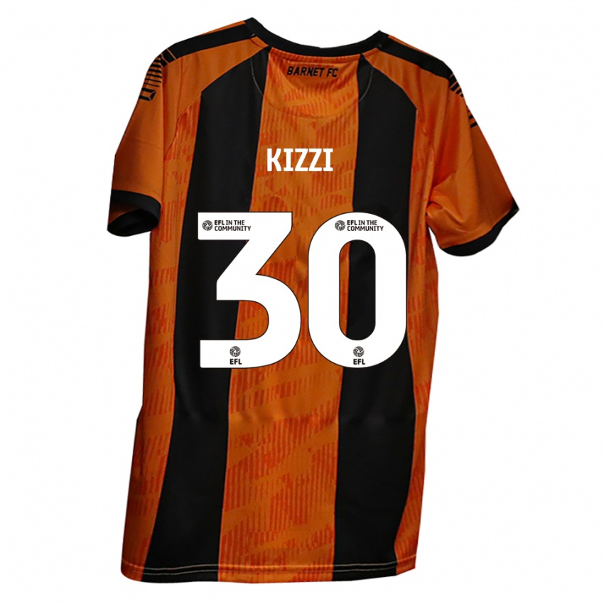 גברים ג'ו קיזי #30 כתום שחור ג'רזי ביתית 2025/26 חולצה קצרה